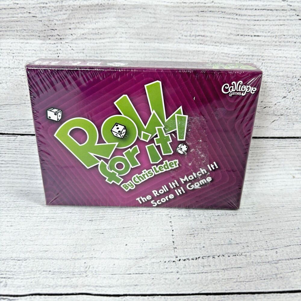 Roll For It! Purple Edition Dice Card Game Chris Leder 2022 Calliope Game Sealed
